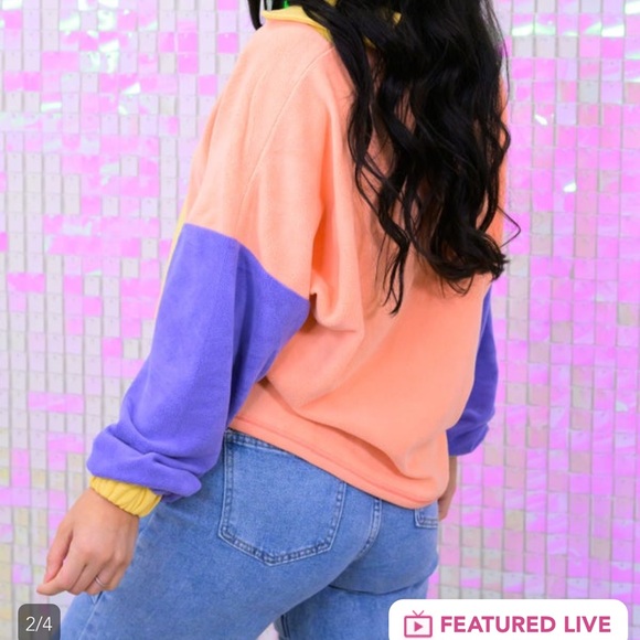 Southern Grace Multi Color Top 🧡💛💜 - Picture 2 of 2